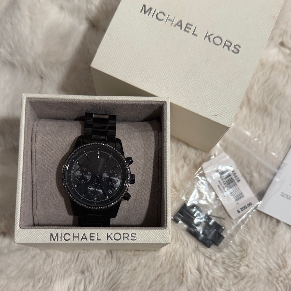 Michael Kors Black Stainless Steel Watch